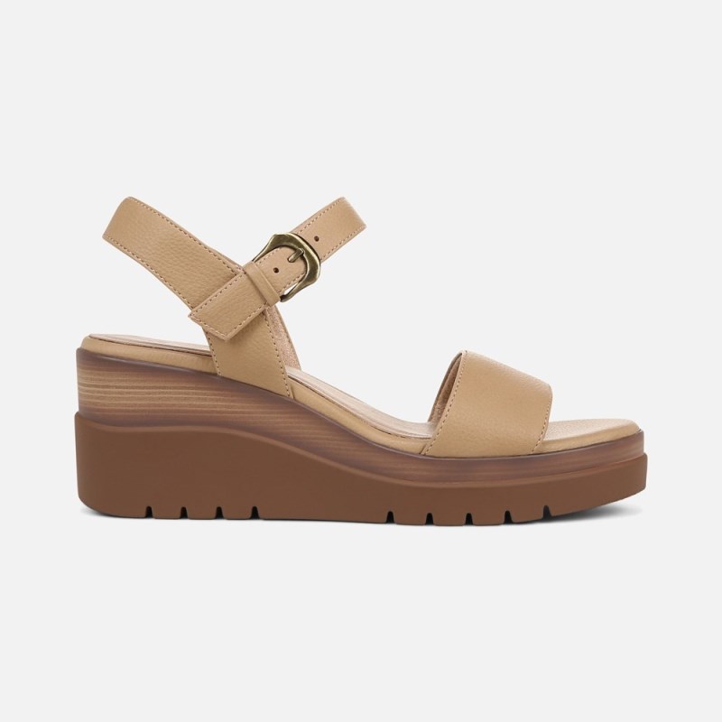 Naturalizer Shoes for Women - SOUL Graciela Wedge Sandal Brown PM69-6589E0
