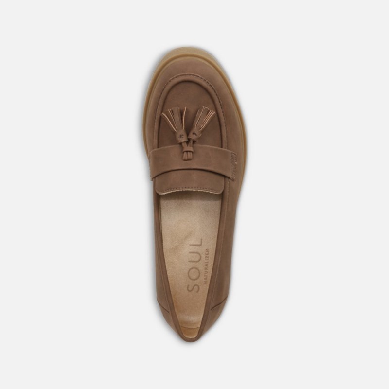 Naturalizer Shoes for Women - SOUL Josie Lug Loafer Brown LQ30-0880M6