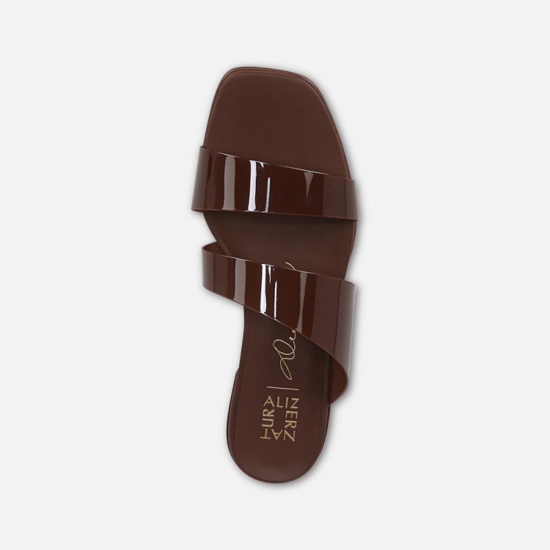 Naturalizer Shoes for Women - Illuminate Slide Sandal Chocolate HQ11-3871G7