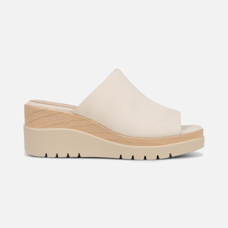 Naturalizer Shoes for Women - Soul Goodtimes Mule Wedge Sandal Cream DY63-5343J4