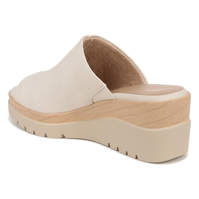 Naturalizer Shoes for Women - Soul Goodtimes Mule Wedge Sandal Cream DY63-5343J4