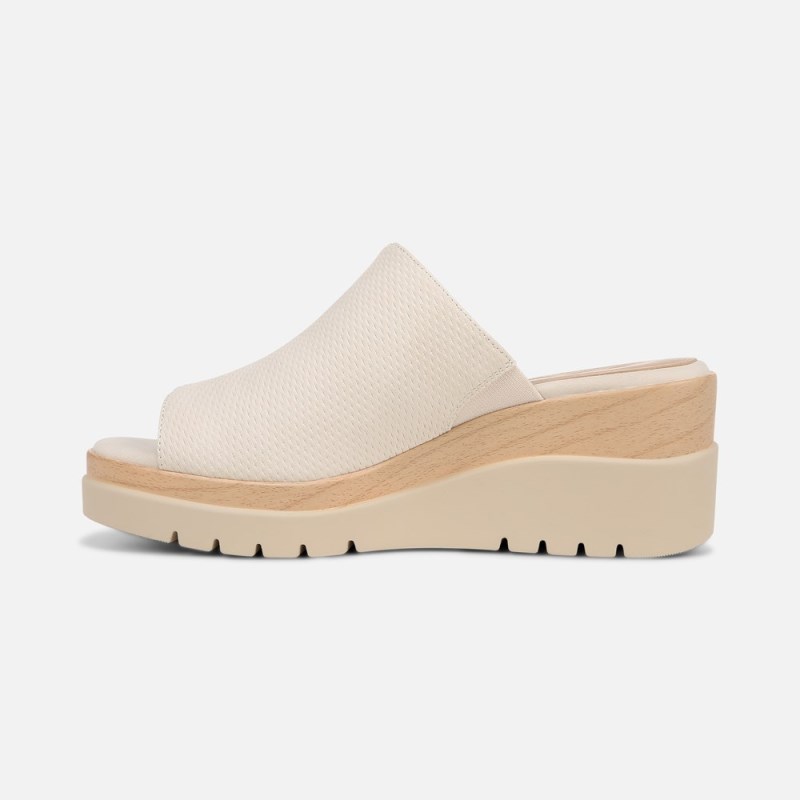 Naturalizer Shoes for Women - Soul Goodtimes Mule Wedge Sandal Cream DY63-5343J4