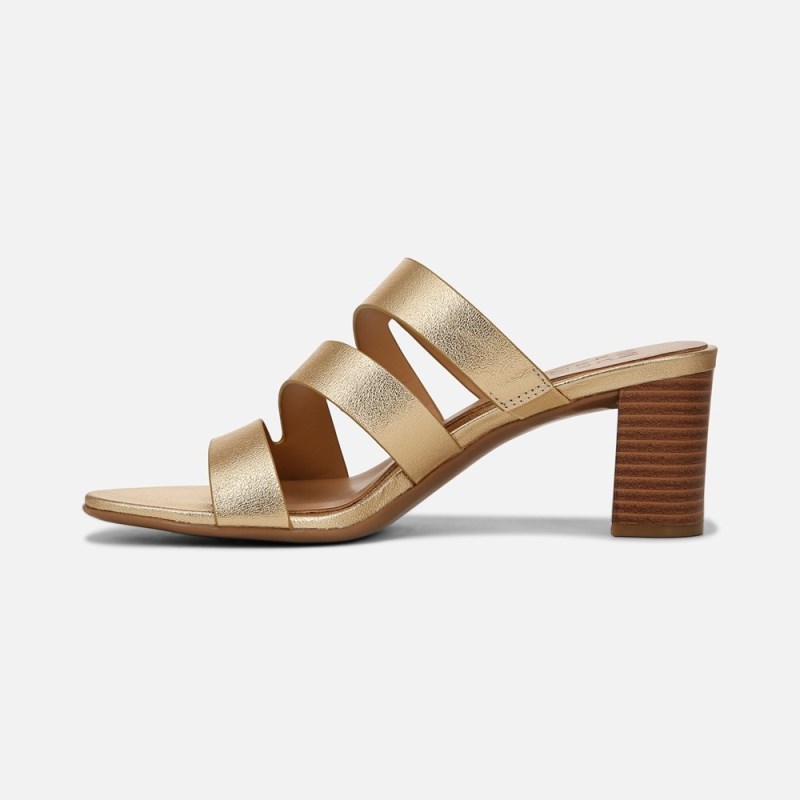 Naturalizer Shoes for Women - Beaming Slide Sandal Dark Gold PV64-9114G7