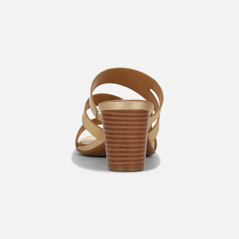 Naturalizer Shoes for Women - Beaming Slide Sandal Dark Gold PV64-9114G7