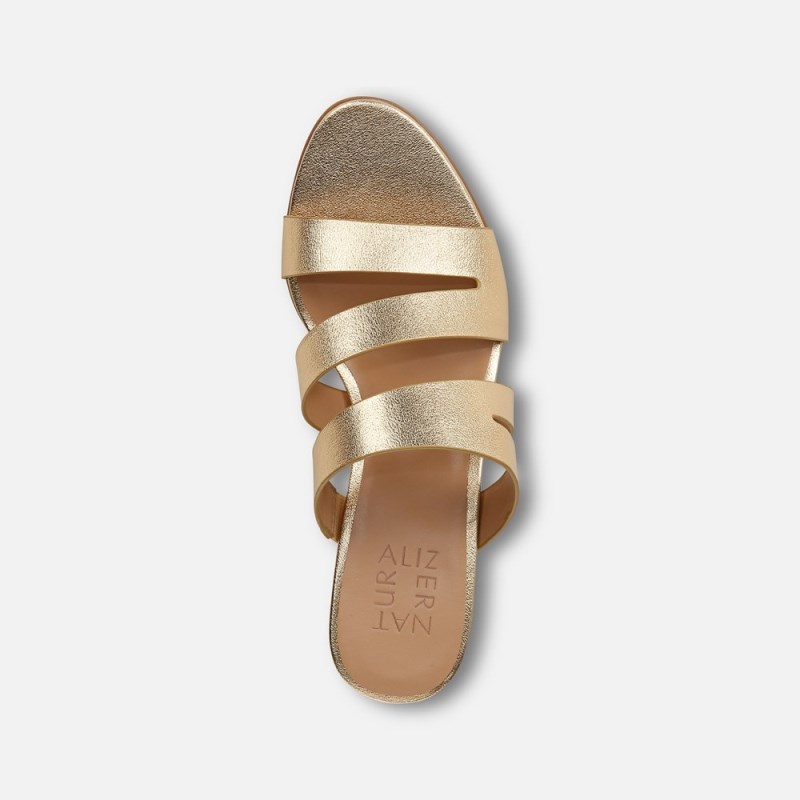 Naturalizer Shoes for Women - Beaming Slide Sandal Dark Gold PV64-9114G7