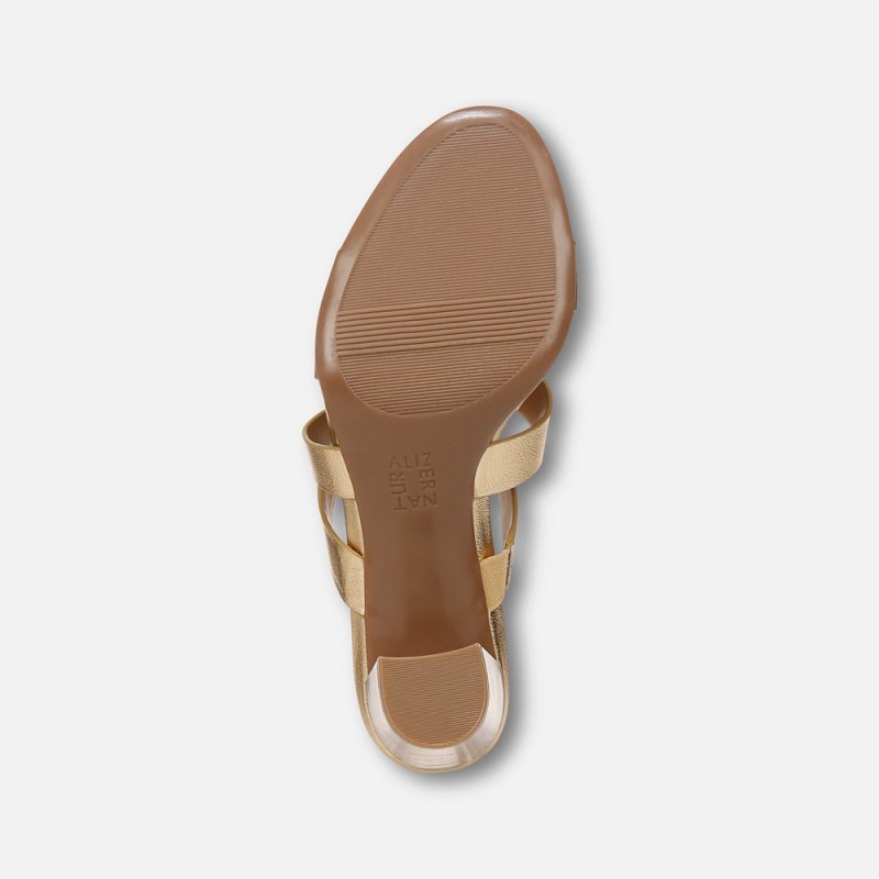 Naturalizer Shoes for Women - Beaming Slide Sandal Dark Gold PV64-9114G7