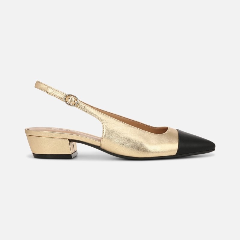 Naturalizer Shoes for Women - Banks Slingback Dark Gold / Black SF55-1035R8
