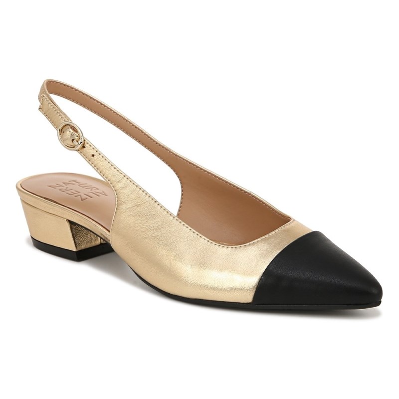 Naturalizer Shoes for Women - Banks Slingback Dark Gold / Black SF55-1035R8