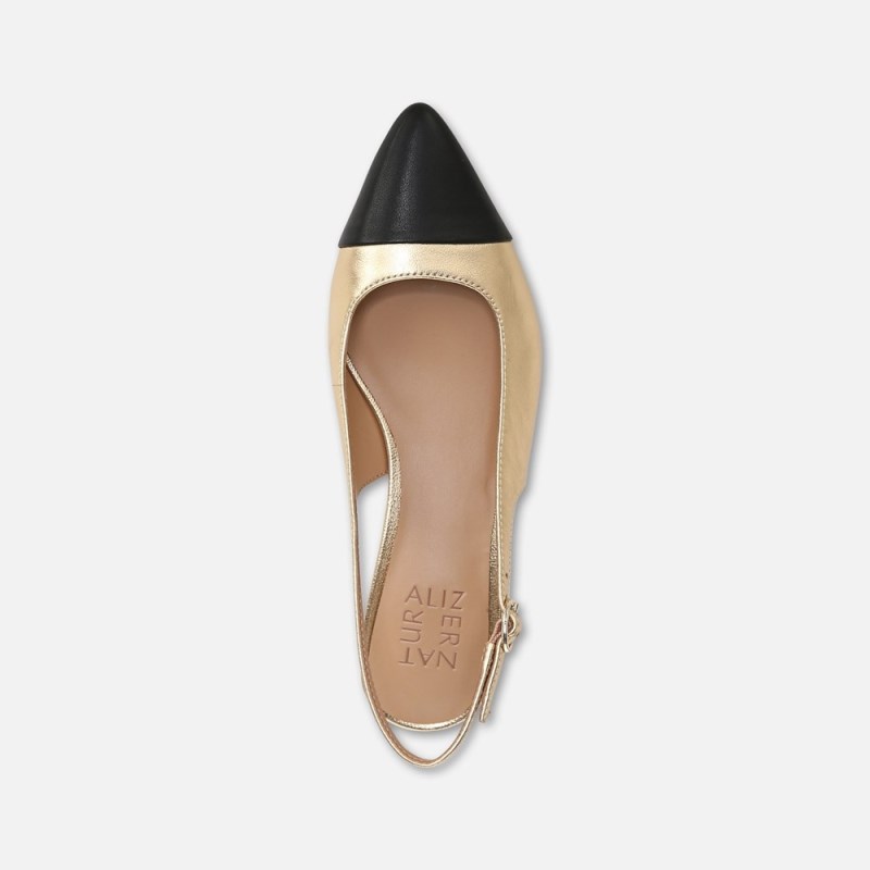 Naturalizer Shoes for Women - Banks Slingback Dark Gold / Black SF55-1035R8