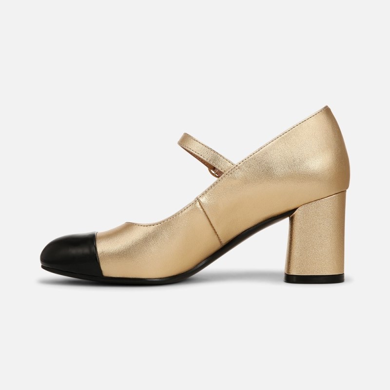 Naturalizer Shoes for Women - Lovable Mary Jane Dark Gold / Black ED07-5687Y1