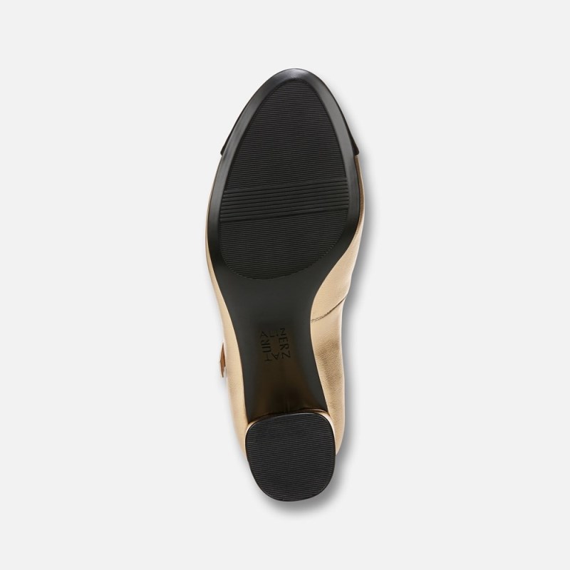 Naturalizer Shoes for Women - Lovable Mary Jane Dark Gold / Black ED07-5687Y1