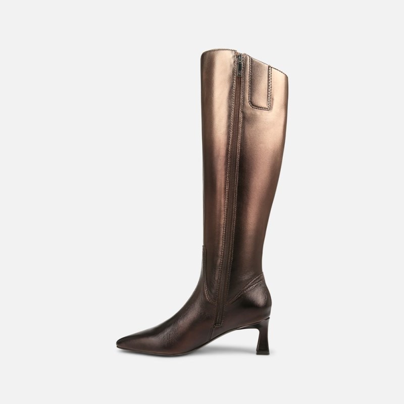Naturalizer Shoes for Women - Deesha Unity Boot by Deepica Mutyala Gold Metallic OE19-2919E7