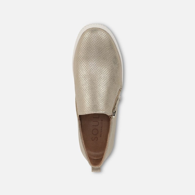 Naturalizer Shoes for Women - SOUL Turner Slip On Sneaker Gold MI11-9641U1