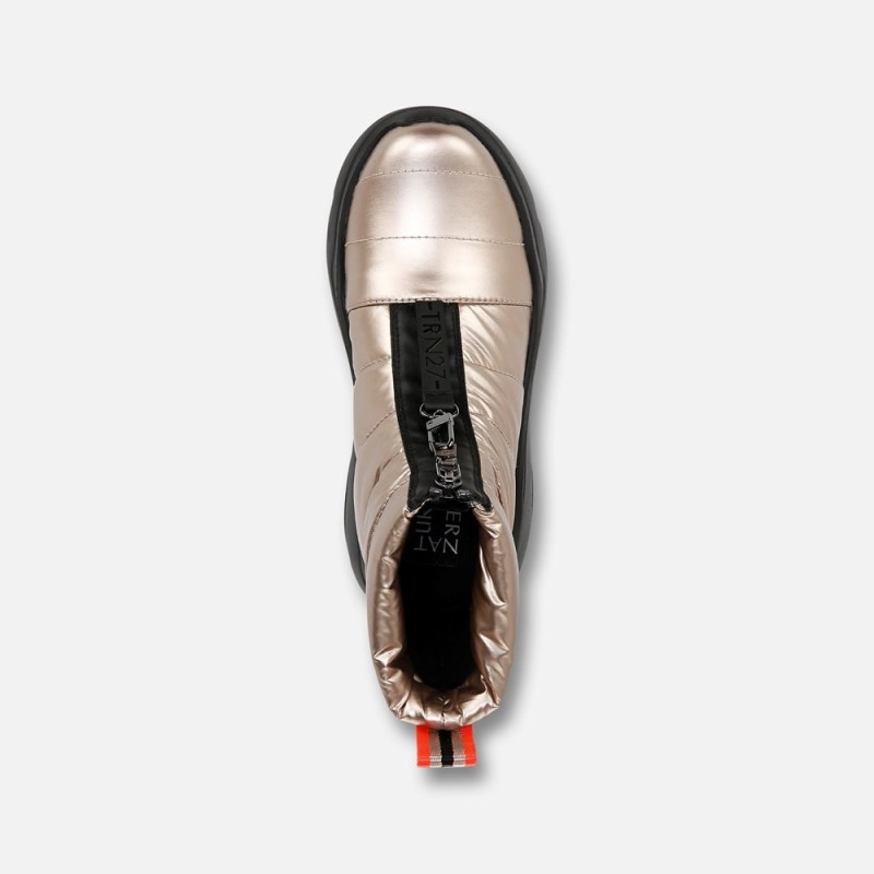 Naturalizer Shoes for Women - Think Royln Shadow-Dancer Water Repellent Bootie Gold KO75-1225Q1