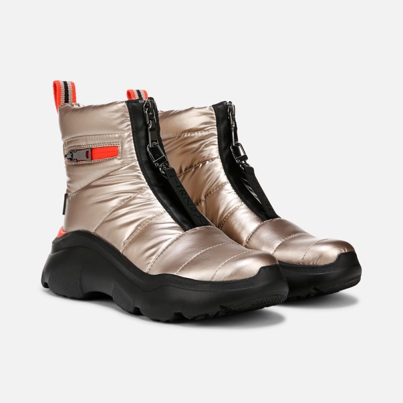 Naturalizer Shoes for Women - Think Royln Shadow-Dancer Water Repellent Bootie Gold KO75-1225Q1