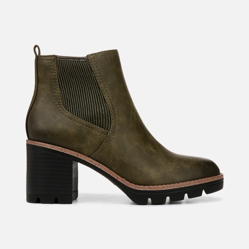 Naturalizer Shoes for Women - Madalynn Gore Water Repellent Bootie Green YJ26-3576V9