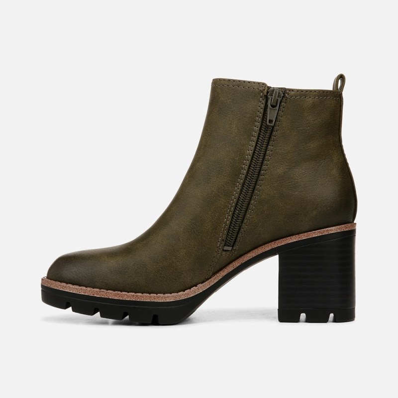 Naturalizer Shoes for Women - Madalynn Gore Water Repellent Bootie Green YJ26-3576V9