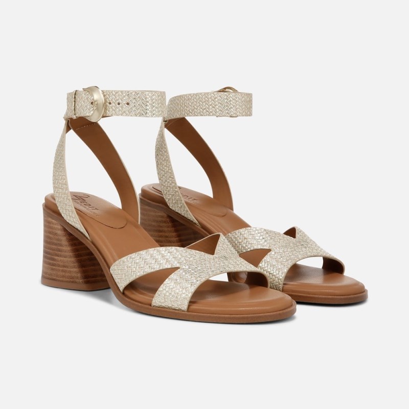 Naturalizer Shoes for Women - 27 EDIT Yumi Ankle Strap Sandal Grey Brown KB22-8582C3