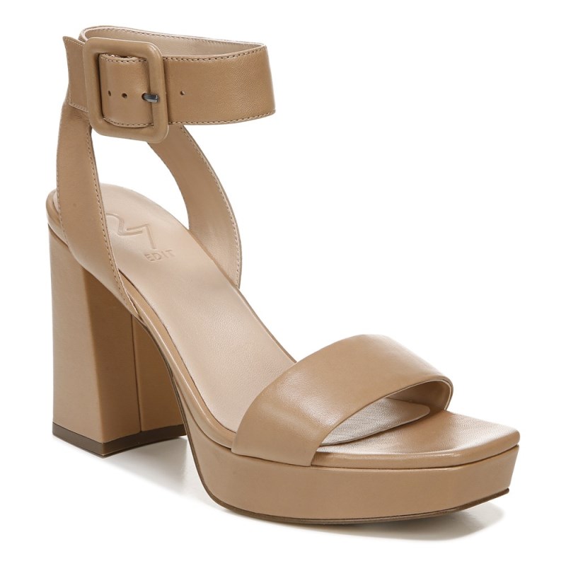 Naturalizer Shoes for Women - 27 Edit Jaselle Dress Sandal Grey Brown AB35-0075G1