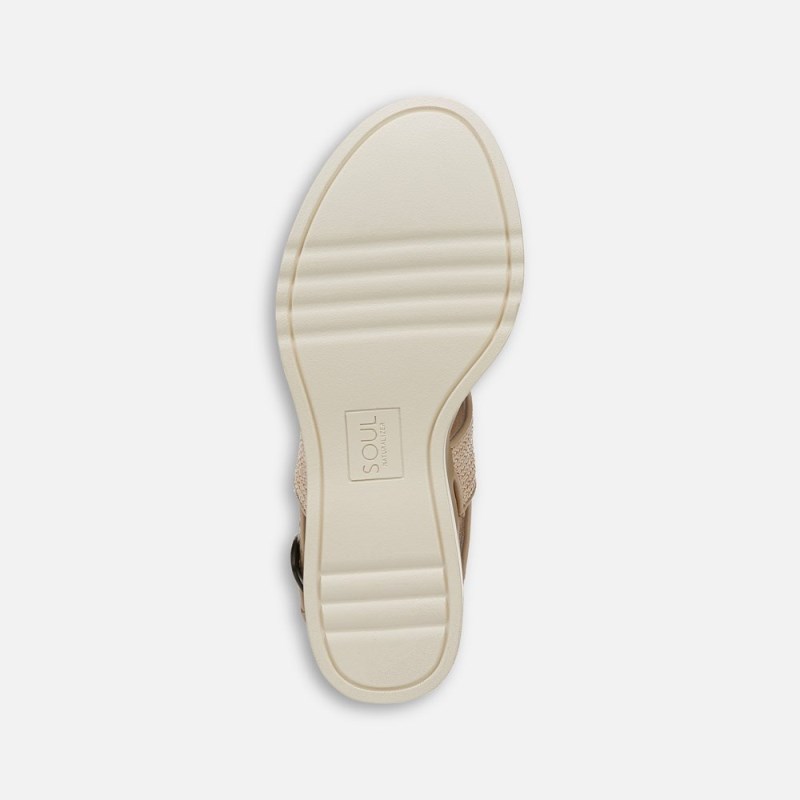 Naturalizer Shoes for Women - SOUL Livia 2 Wedge Sandal Light Beige EO39-5649T0