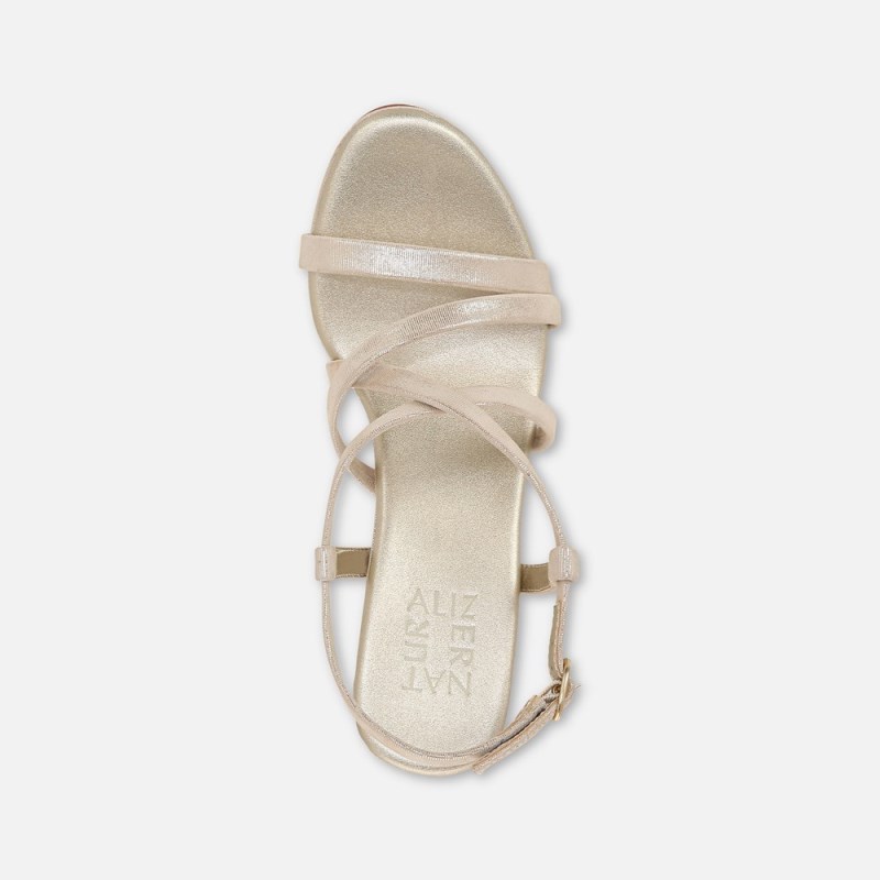 Naturalizer Shoes for Women - Luisa Dress Sandal Light Gold IH46-3496V9
