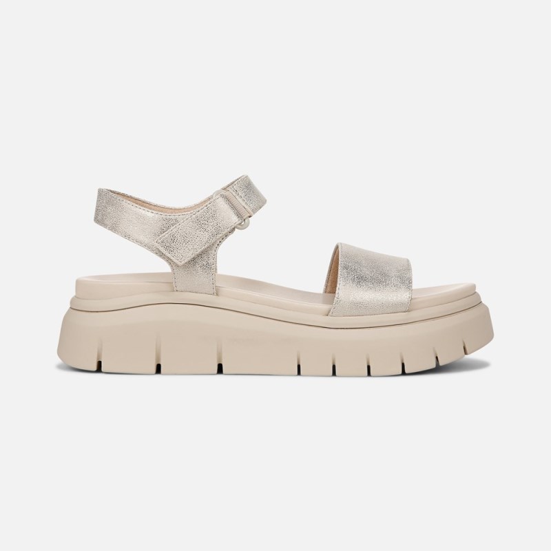Naturalizer Shoes for Women - SOUL Poppi Wedge Sandal Light Gold SN70-8050Z7