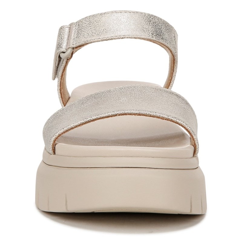 Naturalizer Shoes for Women - SOUL Poppi Wedge Sandal Light Gold SN70-8050Z7