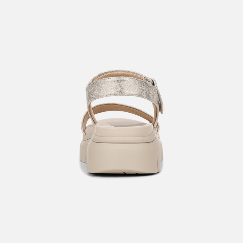 Naturalizer Shoes for Women - SOUL Poppi Wedge Sandal Light Gold SN70-8050Z7