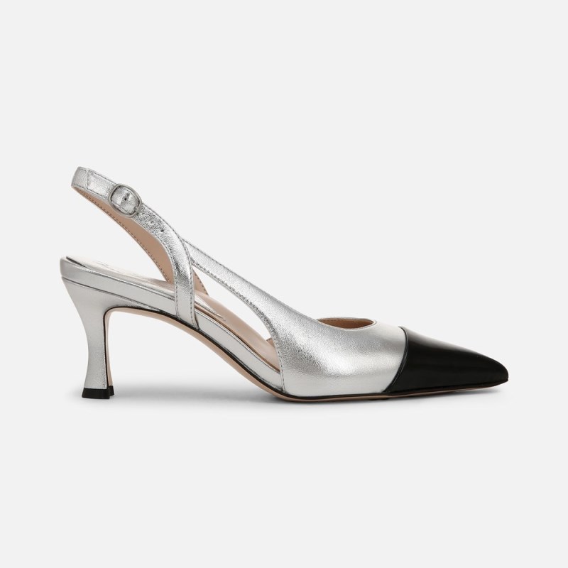 Naturalizer Shoes for Women - 27 EDIT Ilyssa Slingback Pump Silver ZA50-7960Q1