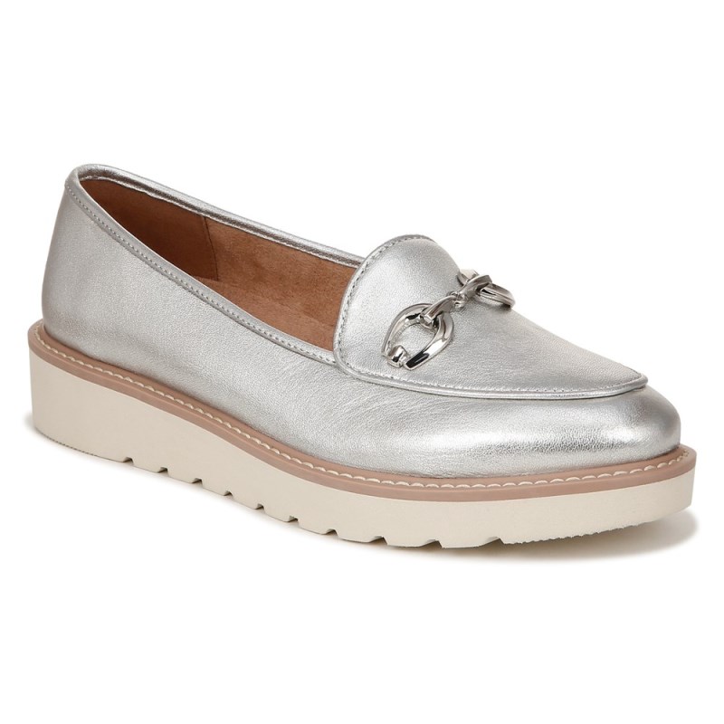 Naturalizer Shoes for Women - Adiline Bit Loafer Silver IZ21-4931Y8