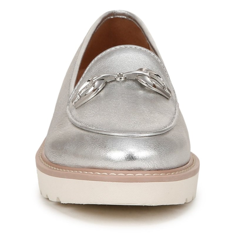 Naturalizer Shoes for Women - Adiline Bit Loafer Silver IZ21-4931Y8