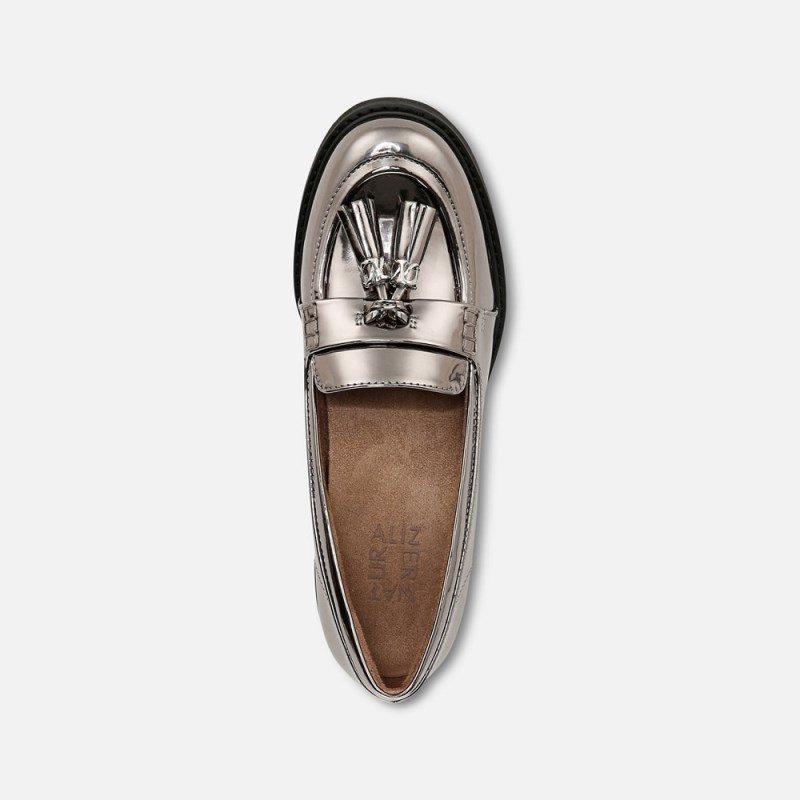 Naturalizer Shoes for Women - Committed Lug Loafer Silver IW68-2488Z3