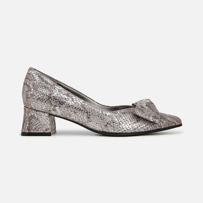 Naturalizer Shoes for Women - Mavis Bow Pump Silver DI53-1493A6