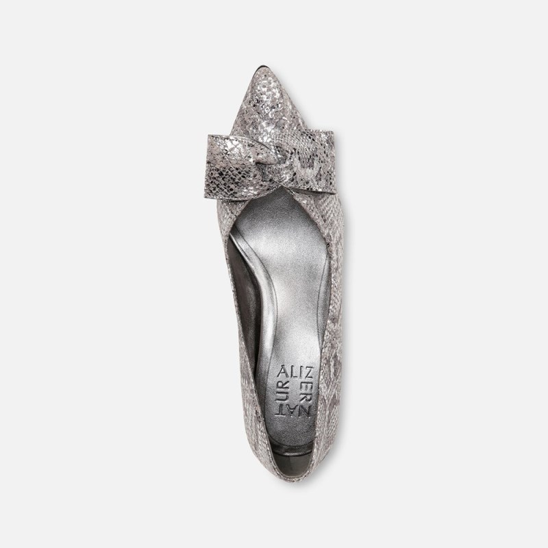 Naturalizer Shoes for Women - Mavis Bow Pump Silver DI53-1493A6