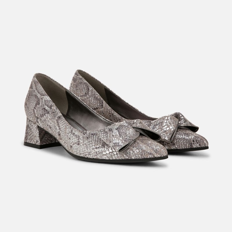 Naturalizer Shoes for Women - Mavis Bow Pump Silver DI53-1493A6