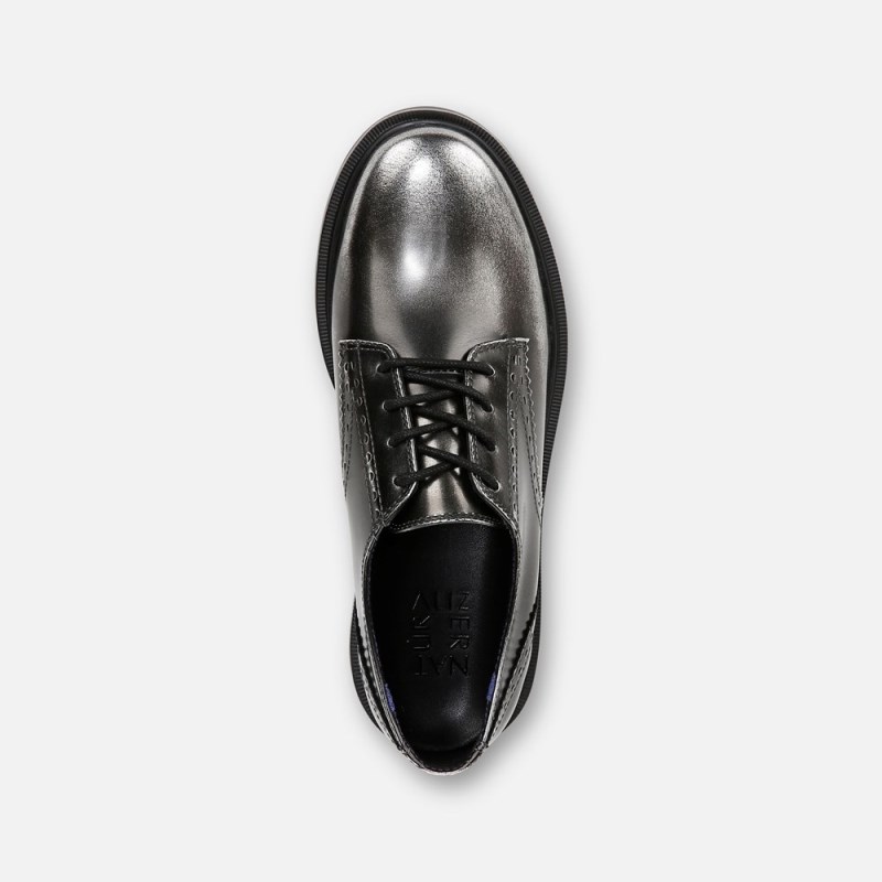 Naturalizer Shoes for Women - Obtain Lace up Derby Silver ZM21-1911E8