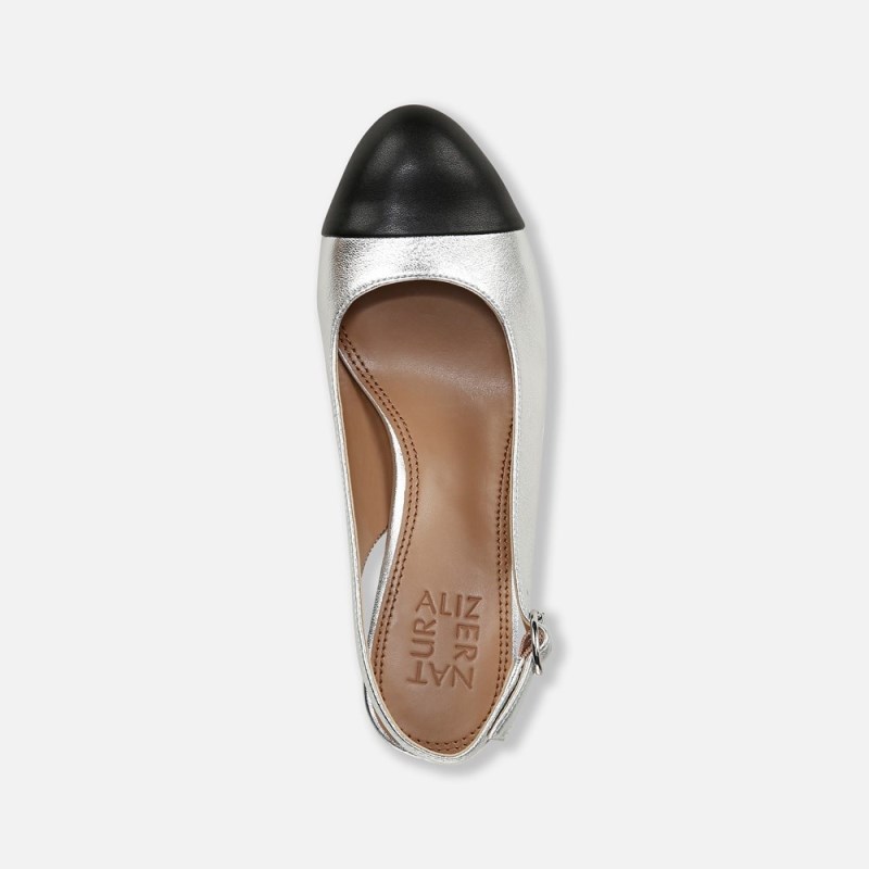 Naturalizer Shoes for Women - Sophie Slingback Pump Sliver XY42-5472G2