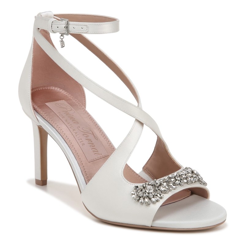 Naturalizer Shoes for Women - Amor Dress Sandal White EA55-4185T6