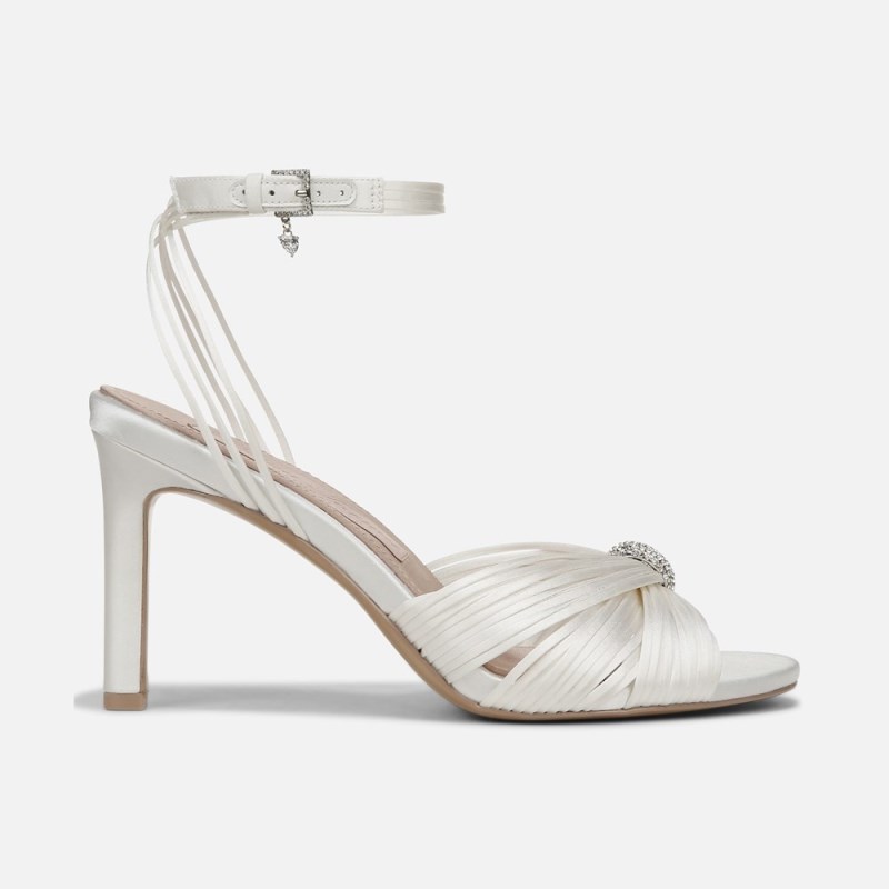 Naturalizer Shoes for Women - Cariad Ankle Strap Dress Heel White LJ01-1301U6