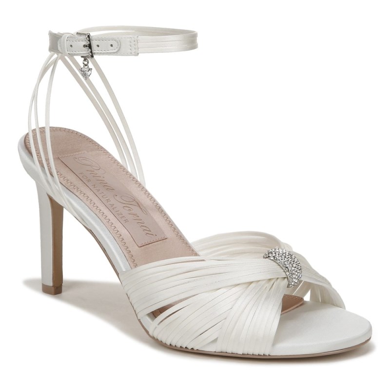 Naturalizer Shoes for Women - Cariad Ankle Strap Dress Heel White LJ01-1301U6