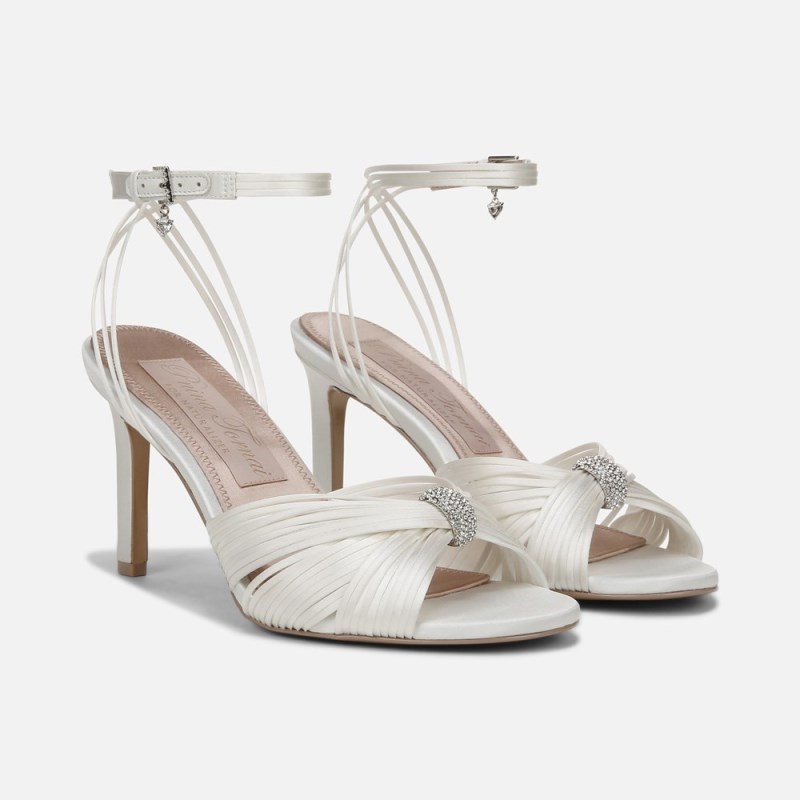 Naturalizer Shoes for Women - Cariad Ankle Strap Dress Heel White LJ01-1301U6