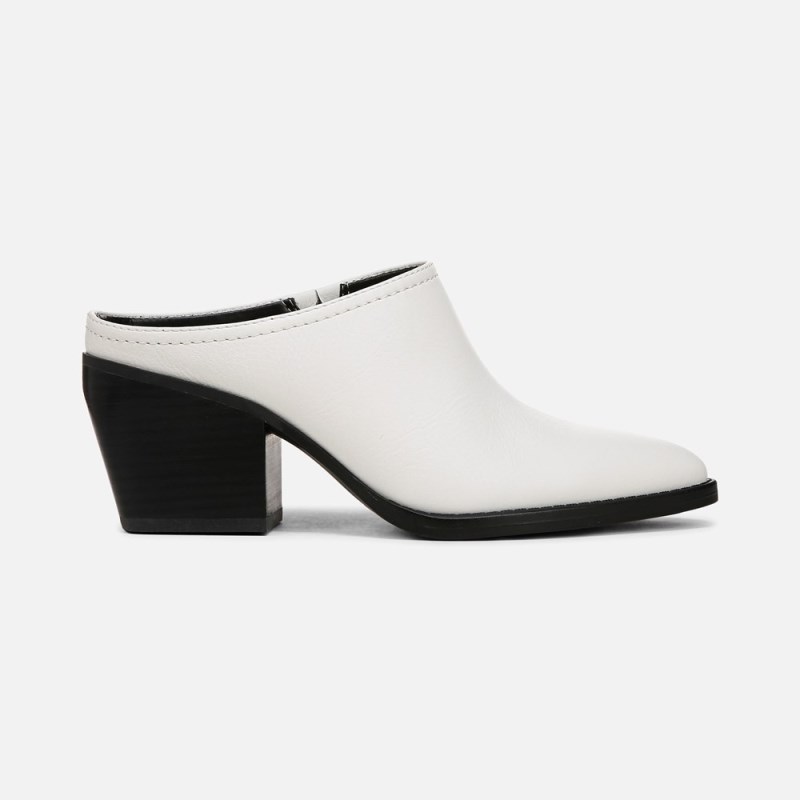 Naturalizer Shoes for Women - Fairmont Block Heel Mule White QL79-0659A3