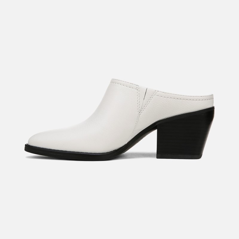 Naturalizer Shoes for Women - Fairmont Block Heel Mule White QL79-0659A3