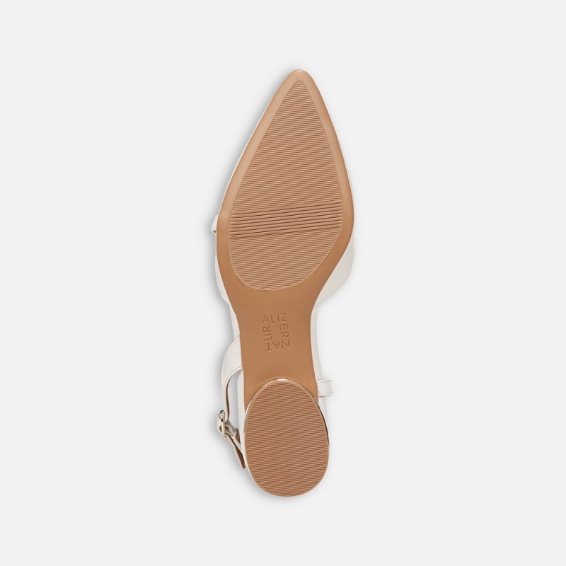 Naturalizer Shoes for Women - Hawaii Slingback Flat White UY88-7598Q4