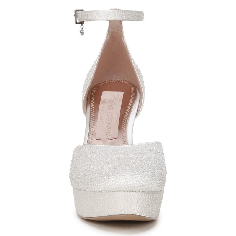 Naturalizer Shoes for Women - Rak Ankle Strap Dress Shoe White CQ07-5547S7