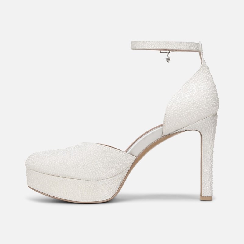 Naturalizer Shoes for Women - Rak Ankle Strap Dress Shoe White CQ07-5547S7