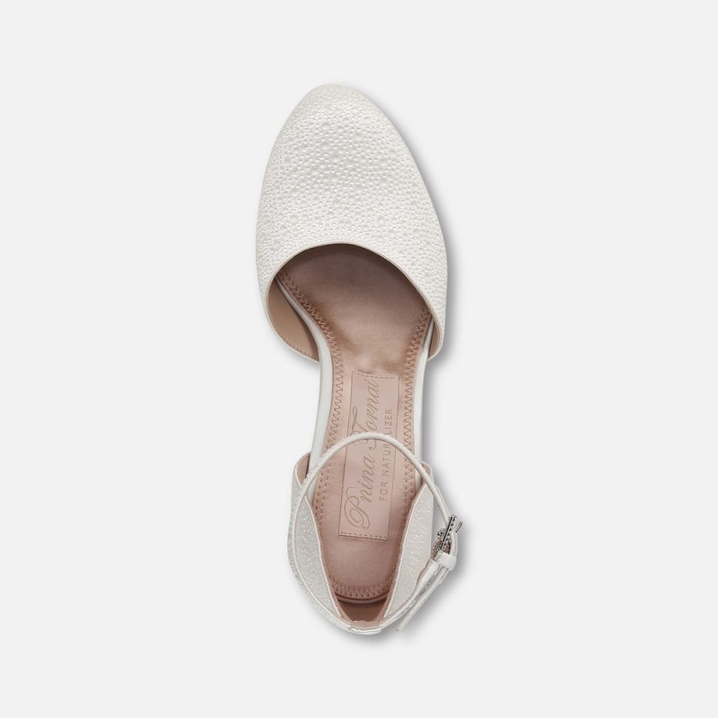 Naturalizer Shoes for Women - Rak Ankle Strap Dress Shoe White CQ07-5547S7