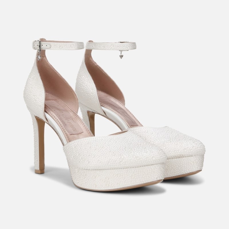 Naturalizer Shoes for Women - Rak Ankle Strap Dress Shoe White CQ07-5547S7