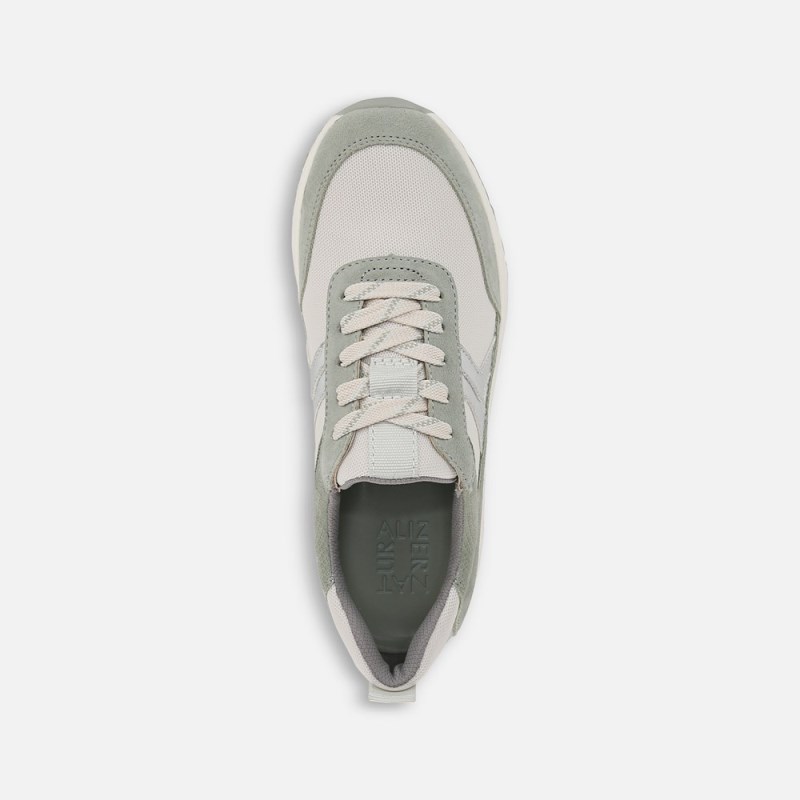 Naturalizer Shoes for Women - Shay Jogger Lace Up Sneaker White / Green CN81-5411N3
